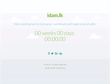 Tablet Screenshot of idam.lk